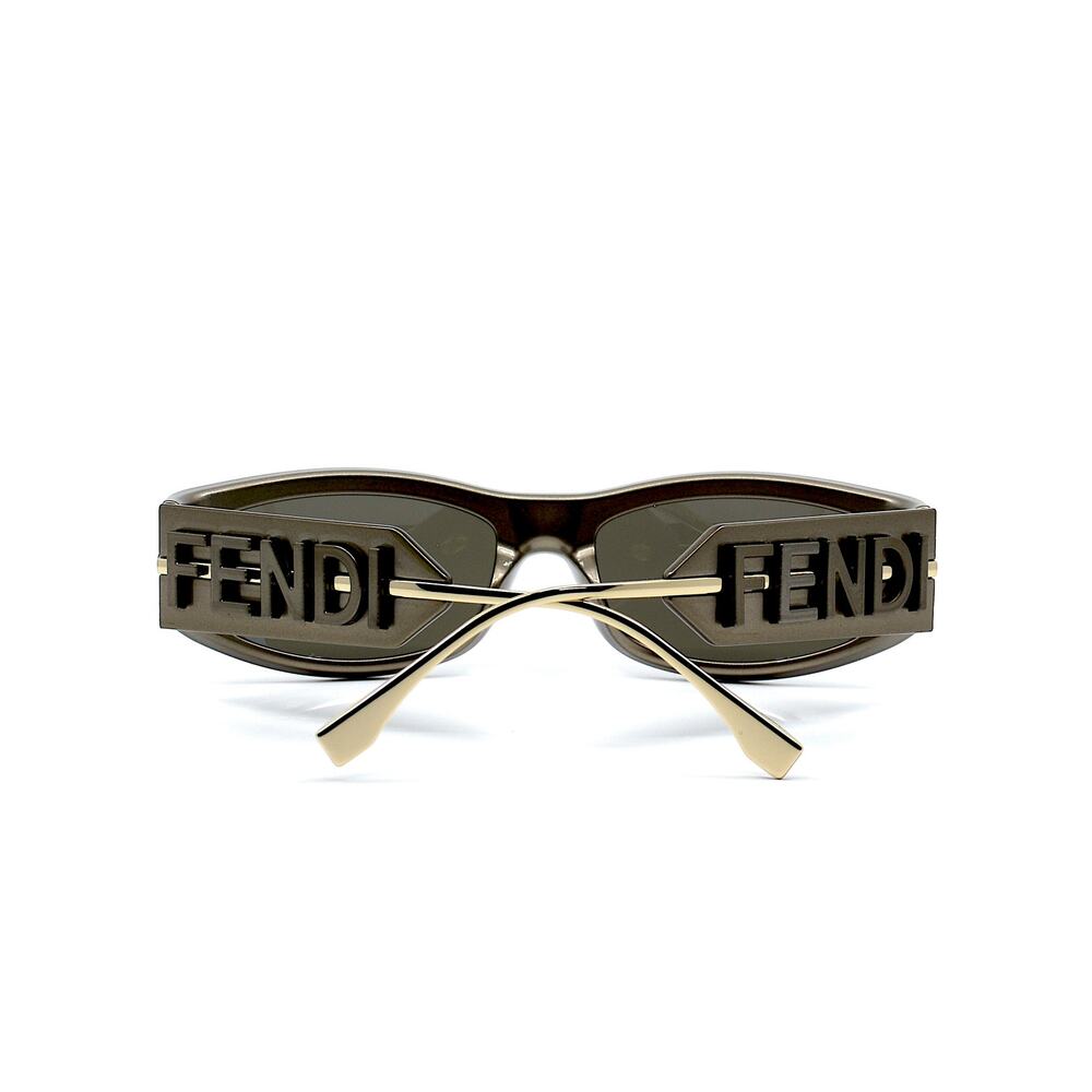 NEW FENDI FE40120I 45E SHINY BROWN AUTHENTIC SUNGLASSES - Picture 9 of 14
